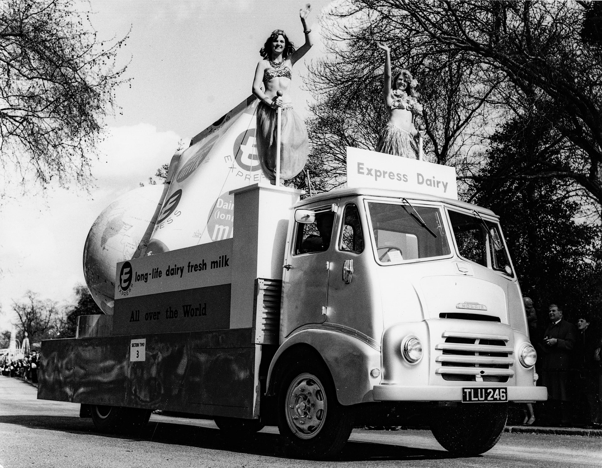 1960's Tetra Pak Long Life carton on parade. (Courtesy Paul Smith)