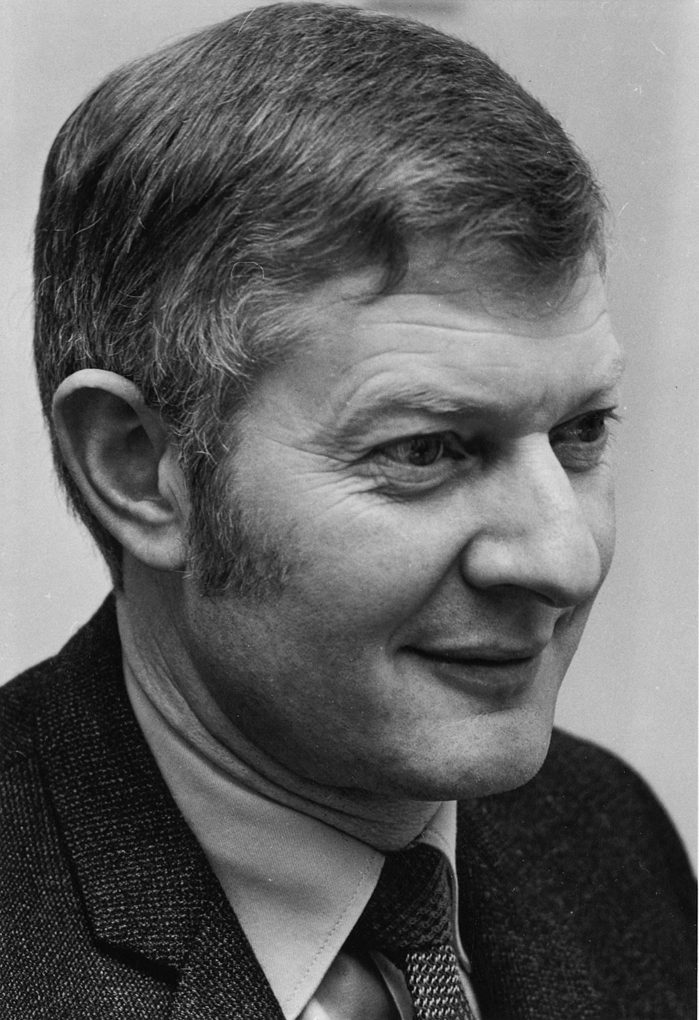 1980's BRIAN GRAY portrait. Brian Gray worked at Ruyton Work Study from 1966, then from 1973 at South Ruislip as Technical Services Manager. Retired in 1986. (Courtesy Tim Gray)