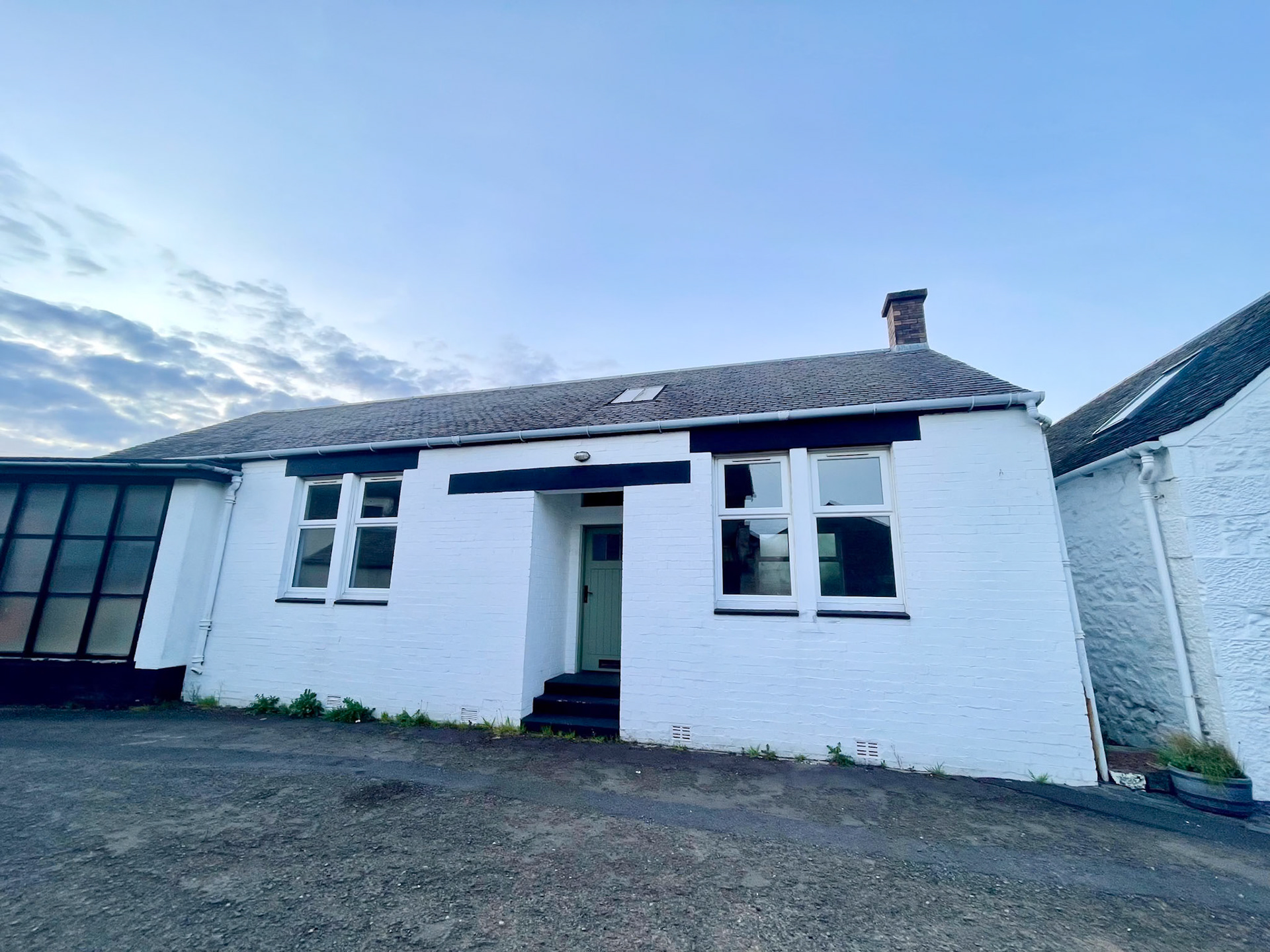 2026 Kilmaurs Creamery buildings in use as a storage area. (Courtesy Fiona Edgar)