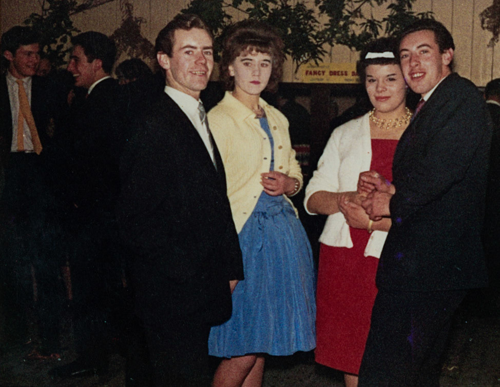 1960's "Tony Bishton and wife, Michael Bishton and wife" (Joe Lyons Collection)