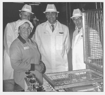 1960's Duke of Westminster visit, with Flo Bebbington, from 'William Horner and His Creamery' by Jill King 2012