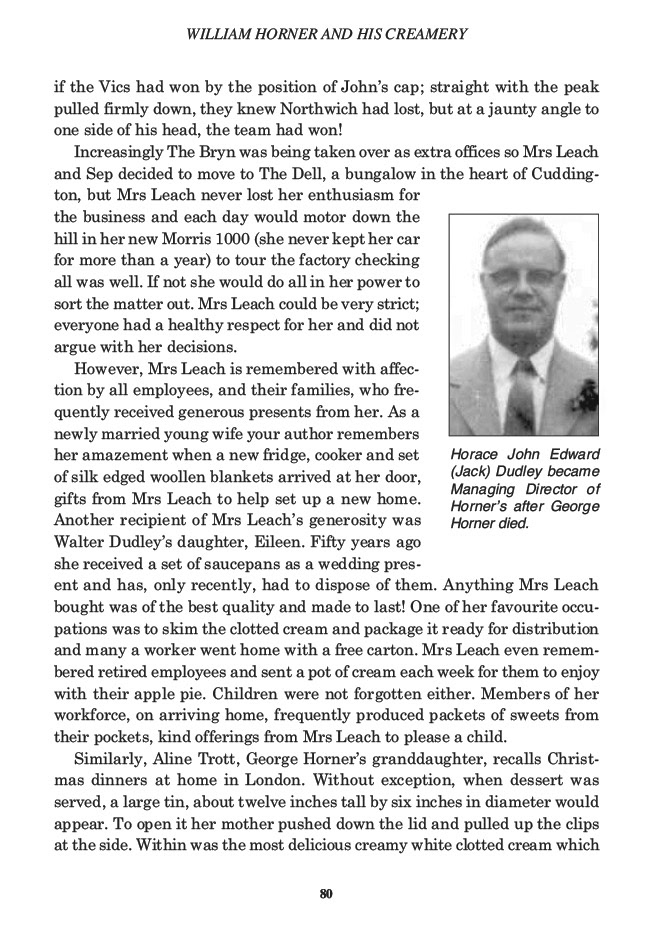 William Horner and his Creamery, Jill King