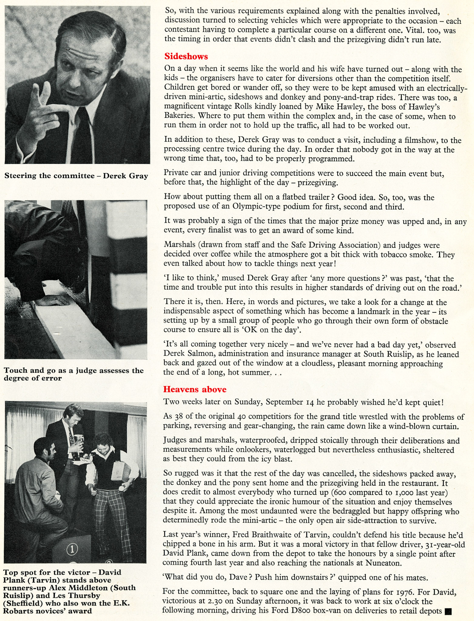 1975 Driver of the Year Competiion at South Ruislip