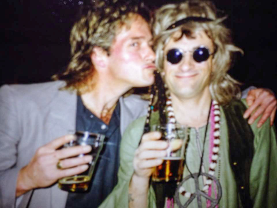 1980's Exeter. Martin Riches &amp; Stephen  Evans. (Courtesy Phillip Budd)