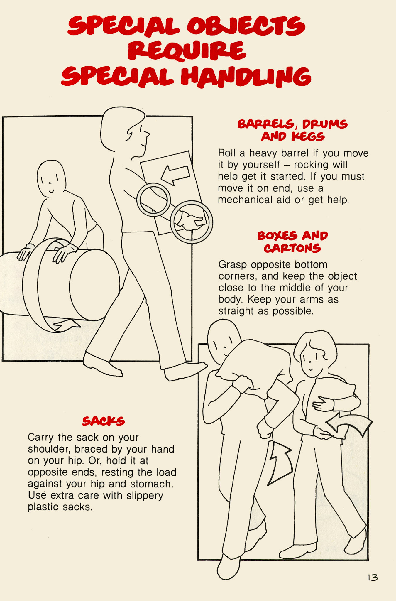 1997 Express/ Dale Farm 'Safe Manual Handling' booklet
