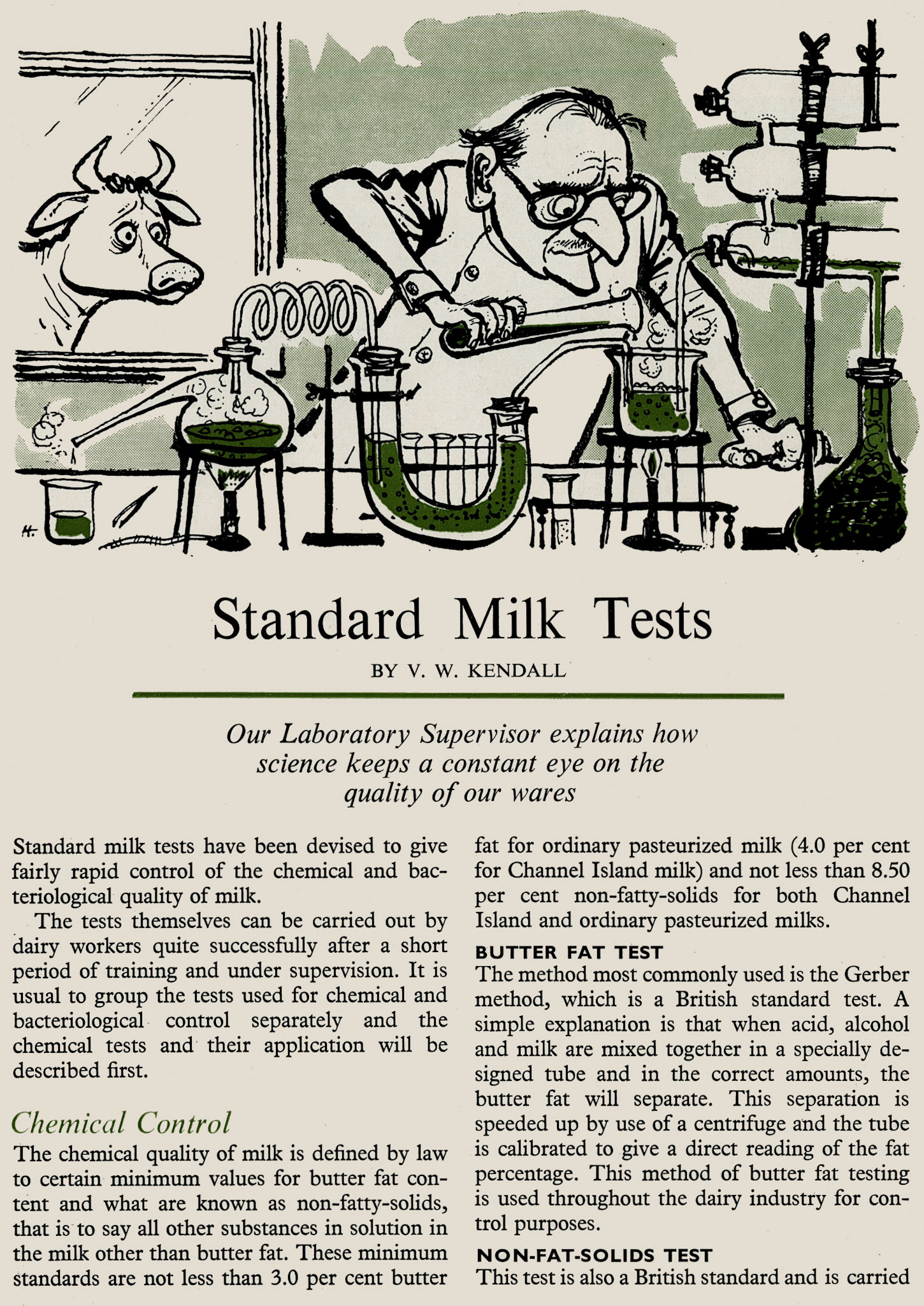 1959 Bill Kendall explains standard milk tests. (Express News March)
