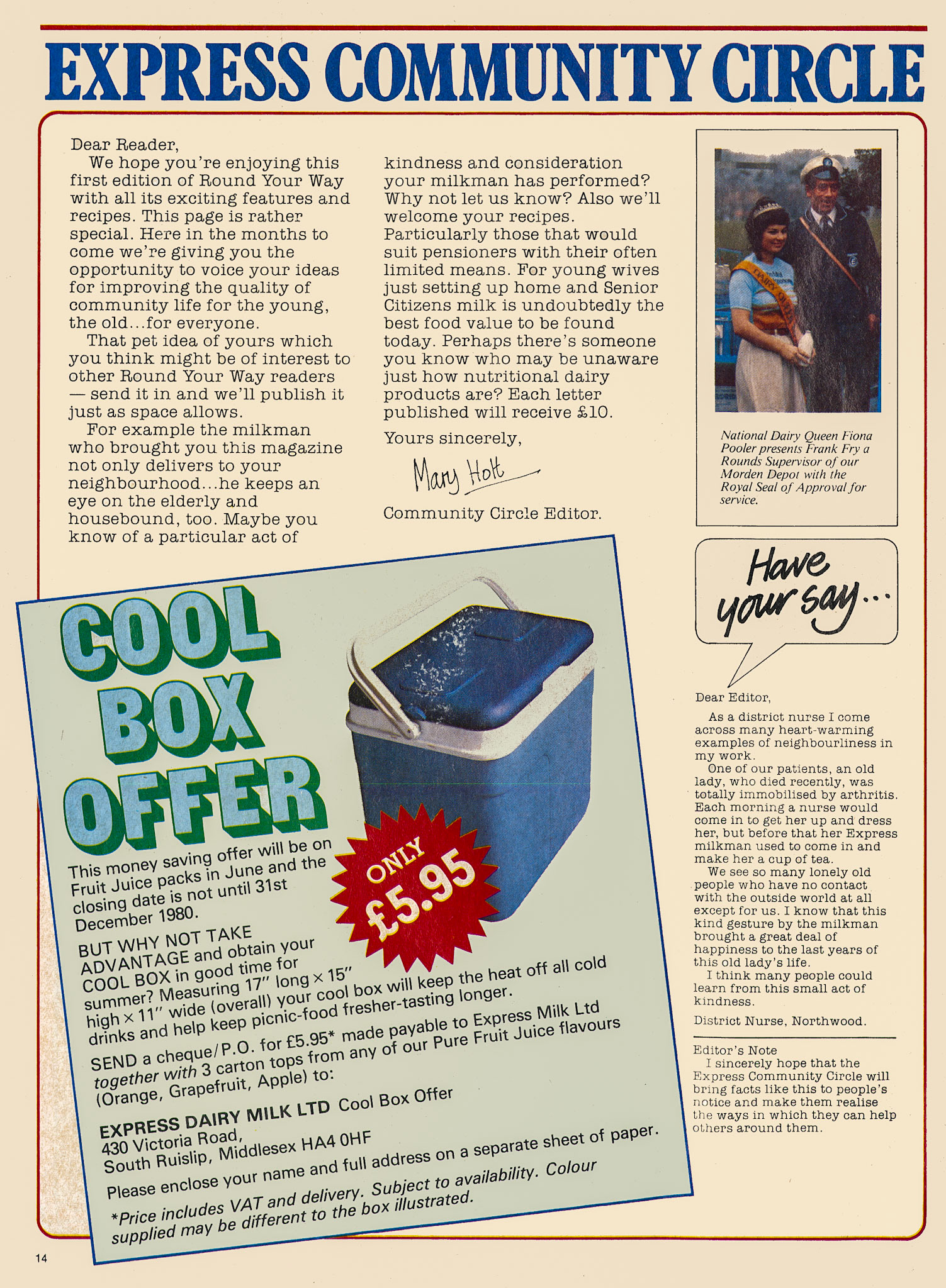 1980 'Round Your Way' customer magazine(Courtesy Paul Luke)