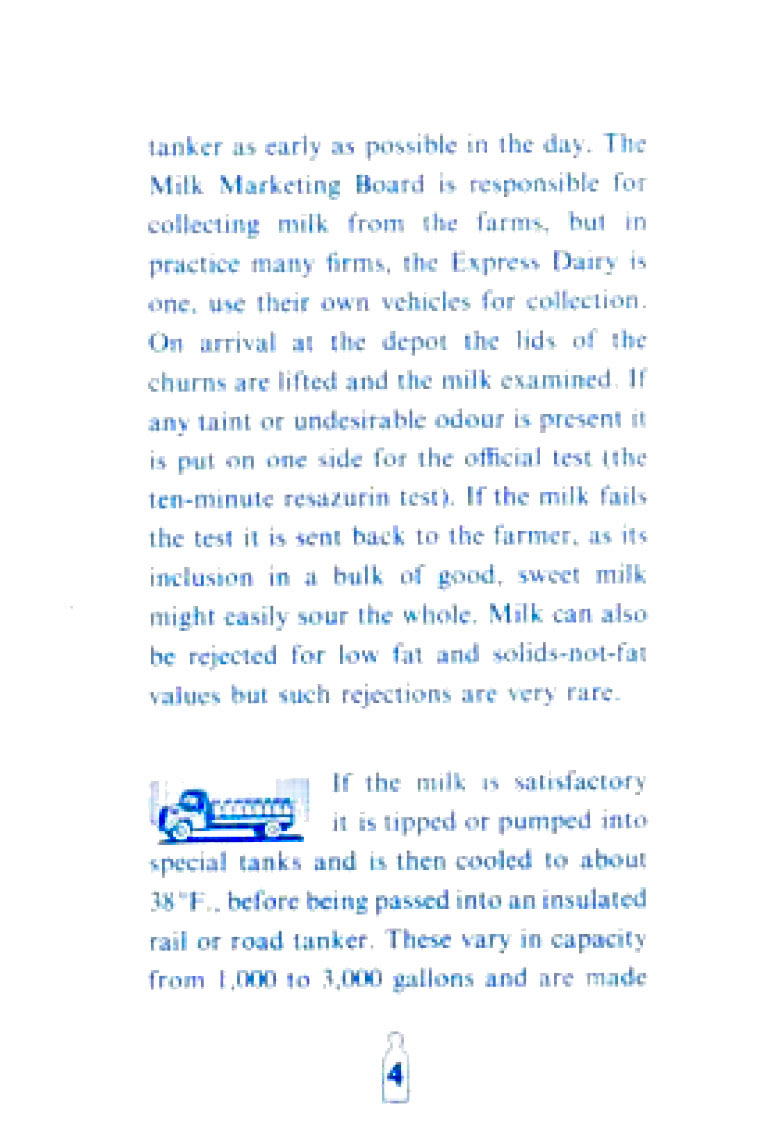 1963 customer leaflet 'The Story of MILK today'. 12 page leaflet issued to customers of Express Dairy, measures 10.2 cm. x 15.2 cm. when closed. (Courtesy Mark Hudson)
