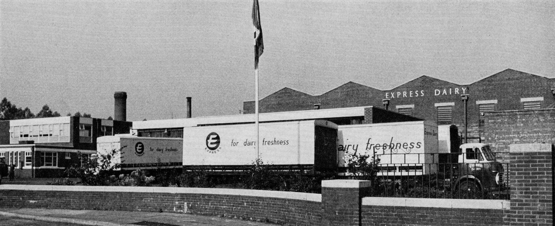 1971 Wythenshawe-Area HQ, Bottling, Sterilised Milk and Vehicle Maintnance. (Express News Xmas)