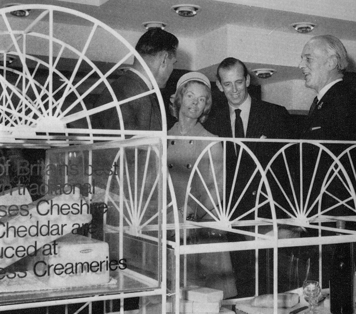 1968 Royal Dairy Show - John Travers Clarke, London Division Chairman, welcomes the Duke and Duchess of Kent, with Sir Richard Trehane, MMB Chairman. (Express News Christmas)