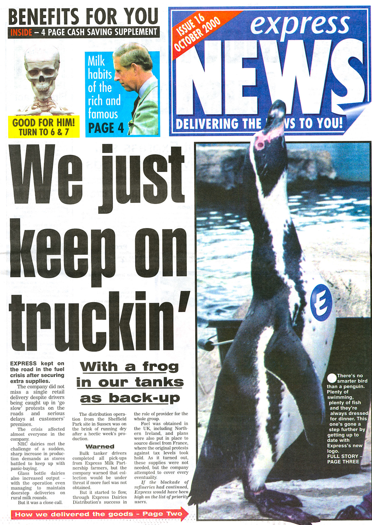 2000 October-Express News Front Cover (Courtesy Paul Luke)