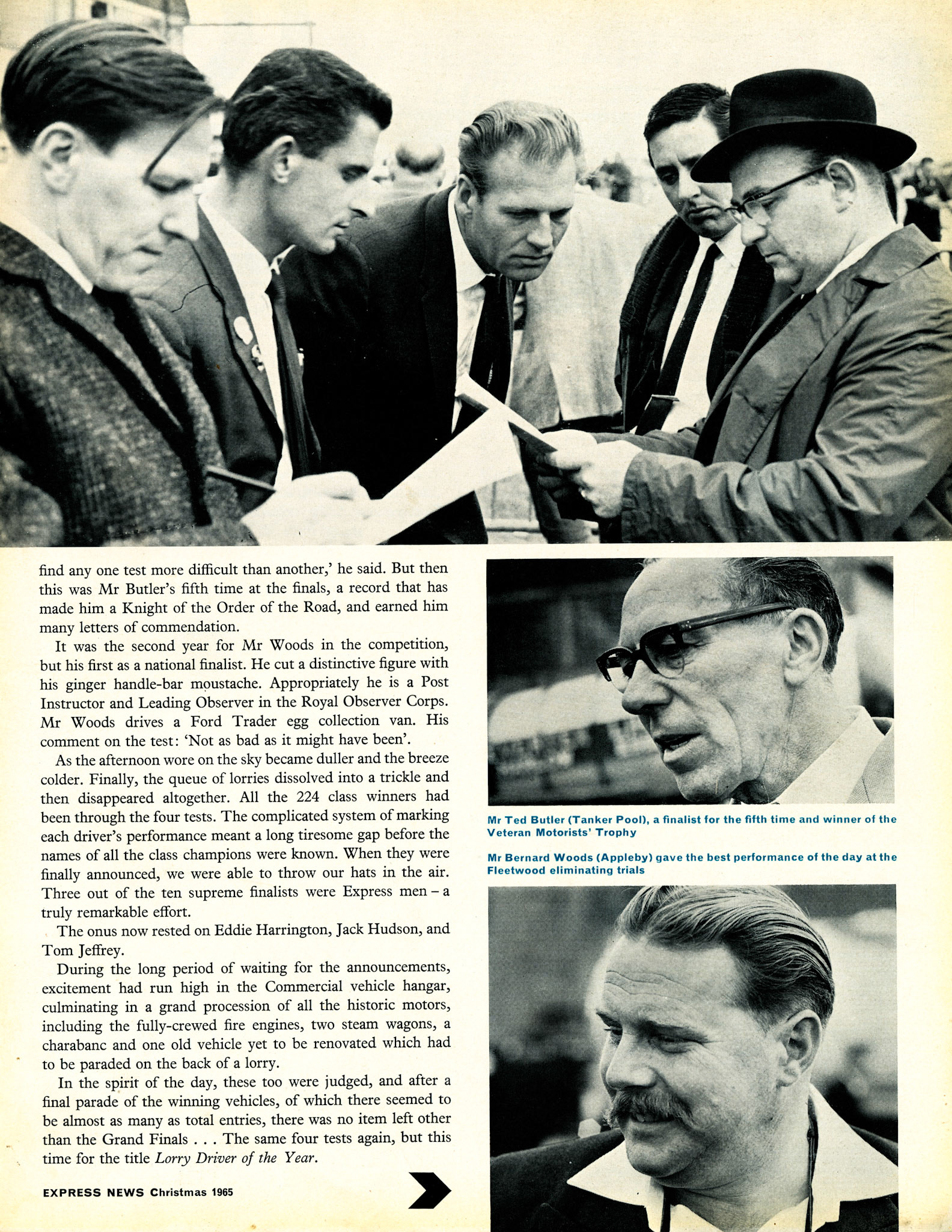 1965 National Lorry Driver of the Year Competition at Bramcote, near Coventry