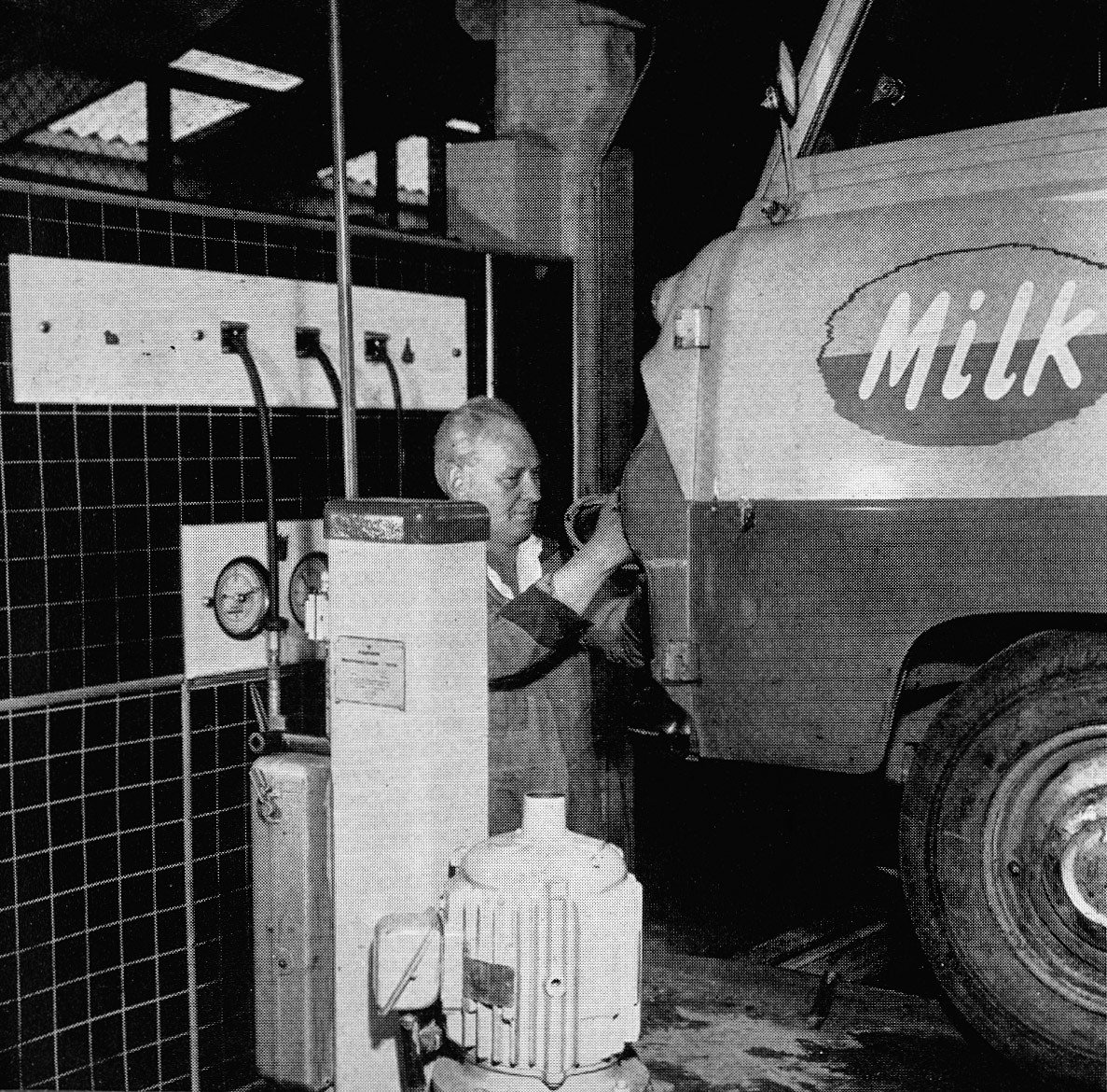 1965 Lorry Foreman Mr Jack Hickmott, 18 years with Wicken's Dairies, tends a transport fleet largely composed of Thames Traders. Paul Batchelor remembers "When I first went to Primrose &amp; Len in Tonbridge Road the mechanics were Cyril and David and Jim on body repairs. They also looked after Larkfield and Lower Stone Street depots. When those depots closed they looked after the new Aylesford and Parkwood depots. When I first went there it would have been in the 70/ 80s. I worked at the new Aylesford depot for a while installing battery chargers for the floats which were coming in from the old Larkfield depot, just down the road. I also worked at Parkwood depot for a while when Tonbridge Road and Lower Stone Street depots closed and moved into Parkwood. Tonbridge Road later became an Express Orange Juice factory." (Express News Summer/Autumn)