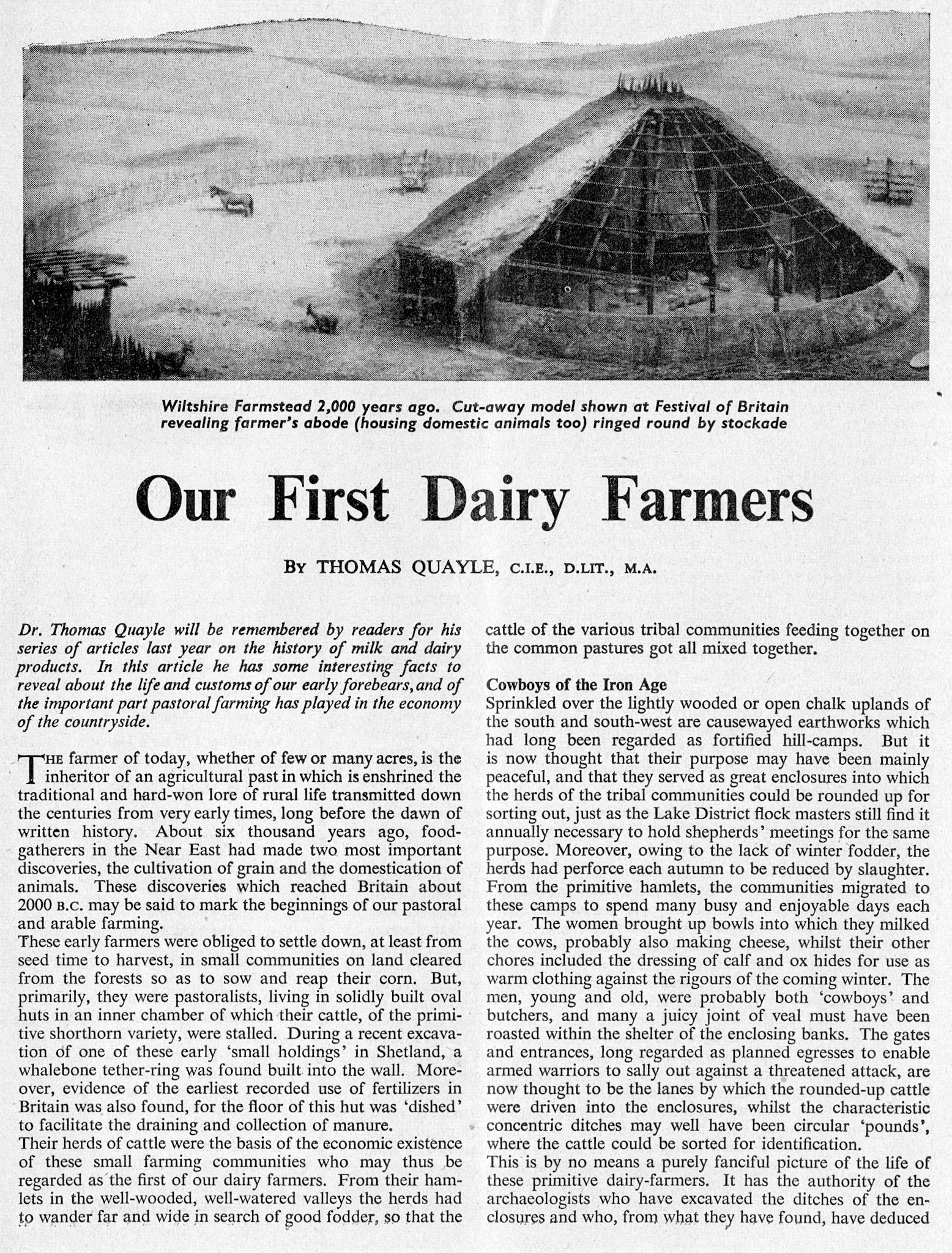 1957 Milk Producer Magazine Excerpts- (February, EDT Collection)