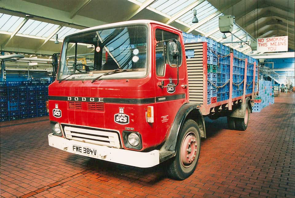 1980's Dodge Truck, FWE 384V Broadfield Road, Sheffield. (Courtesy Richard Jones)