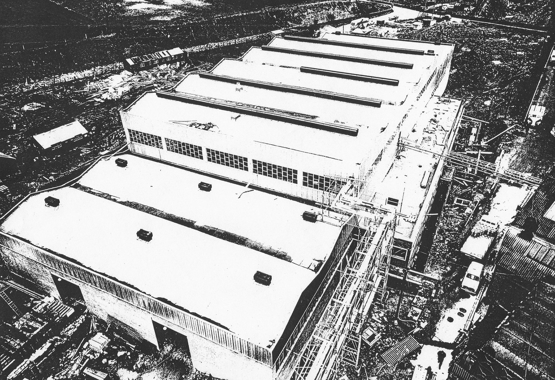 1950's Appleby construction-Alan Mandle comments 'shot was taken from the factory chimney by some brave soul with a good head for heights'