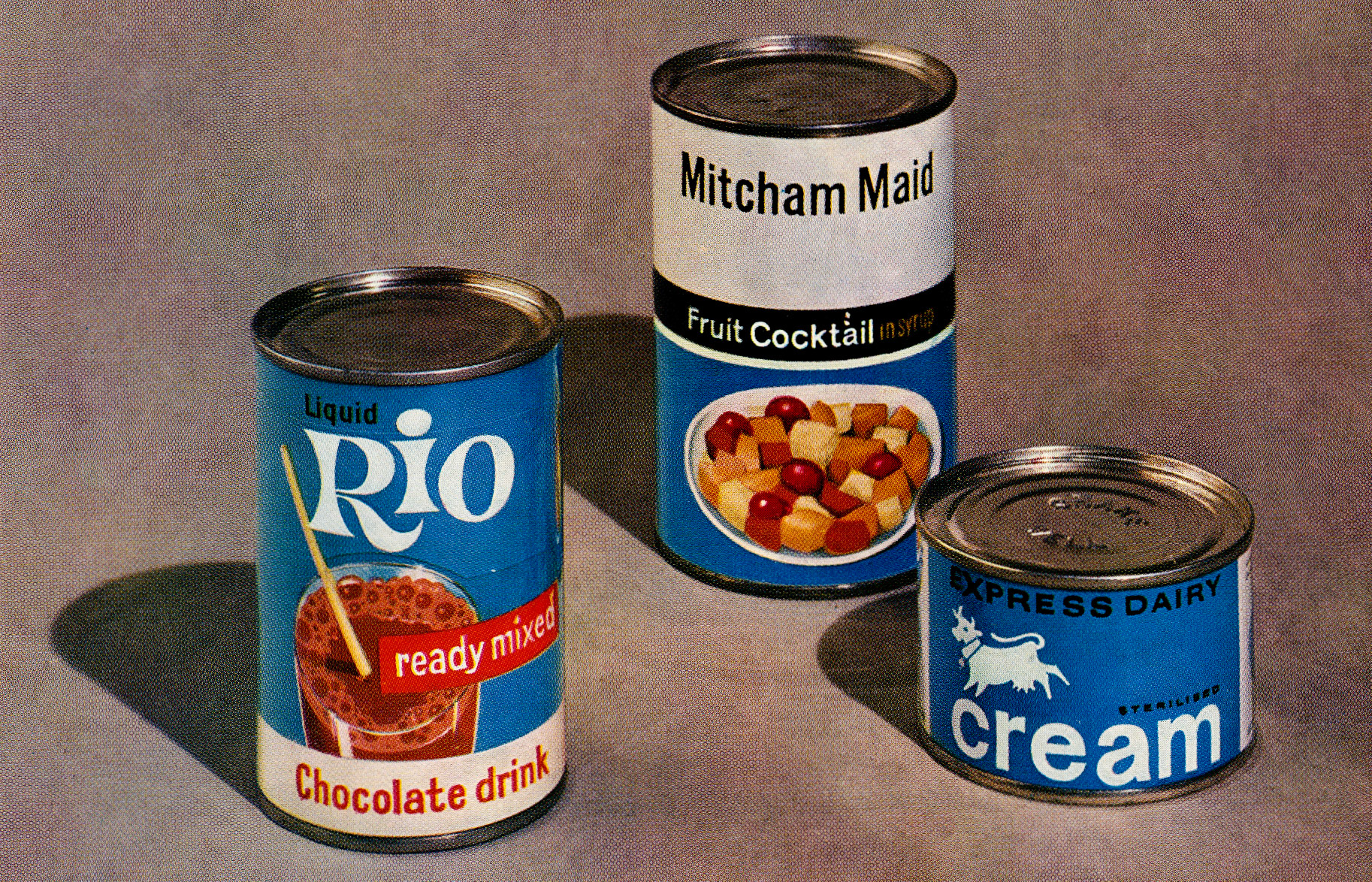 1962 Mitcham Food's canned products