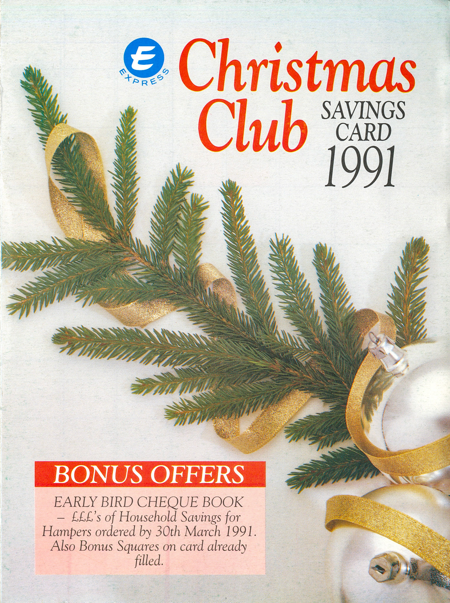 1991 Christmas Savings Club leaflet (Courtesy Paul Luke)