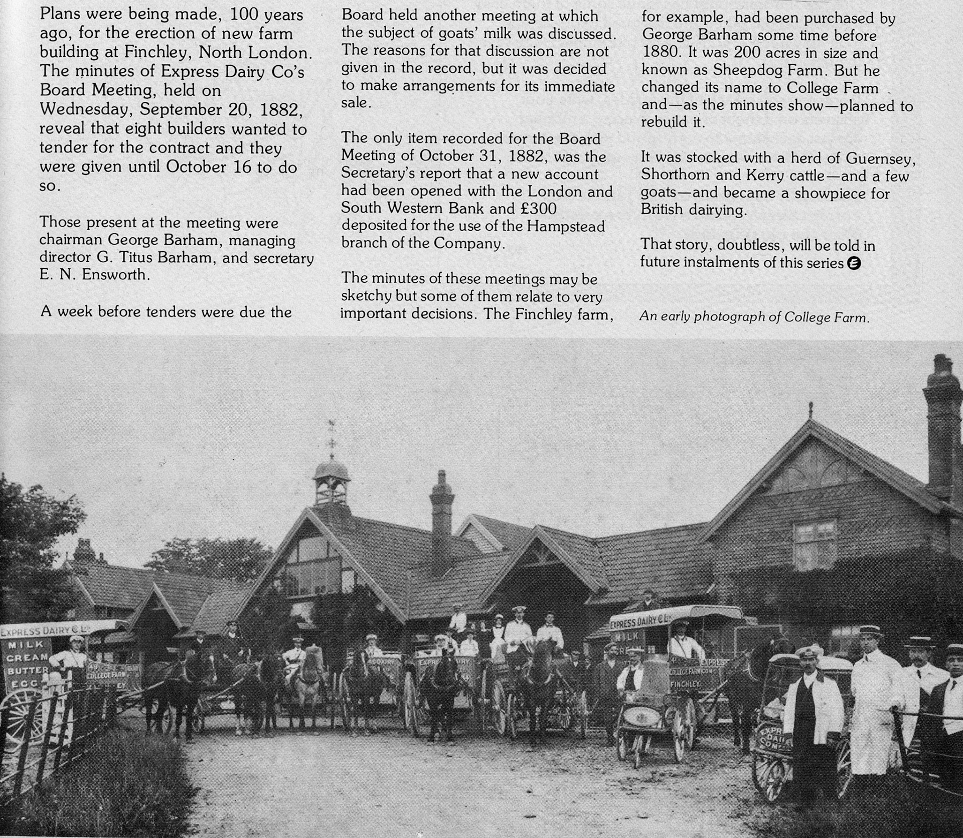 1890's College Farm Finchley