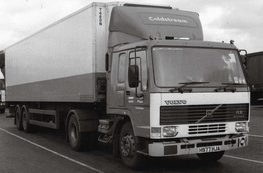 1988-90 Robin Carrington comments "A few pictures from trucks I drove when at Ruislip working for Express Distribution-Coldsteam 1988-1990: Whitefield-Cuddington-Minsterley-Staplemead-Milborne-Patchway" (Courtesy Robin Carrington)