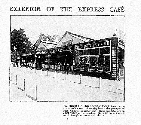 1925 Express Dairy at the British Empire Exhibition, Wembley. (Courtesy Brent Council booklet prepared by Philip Grant, Wembley History Society)