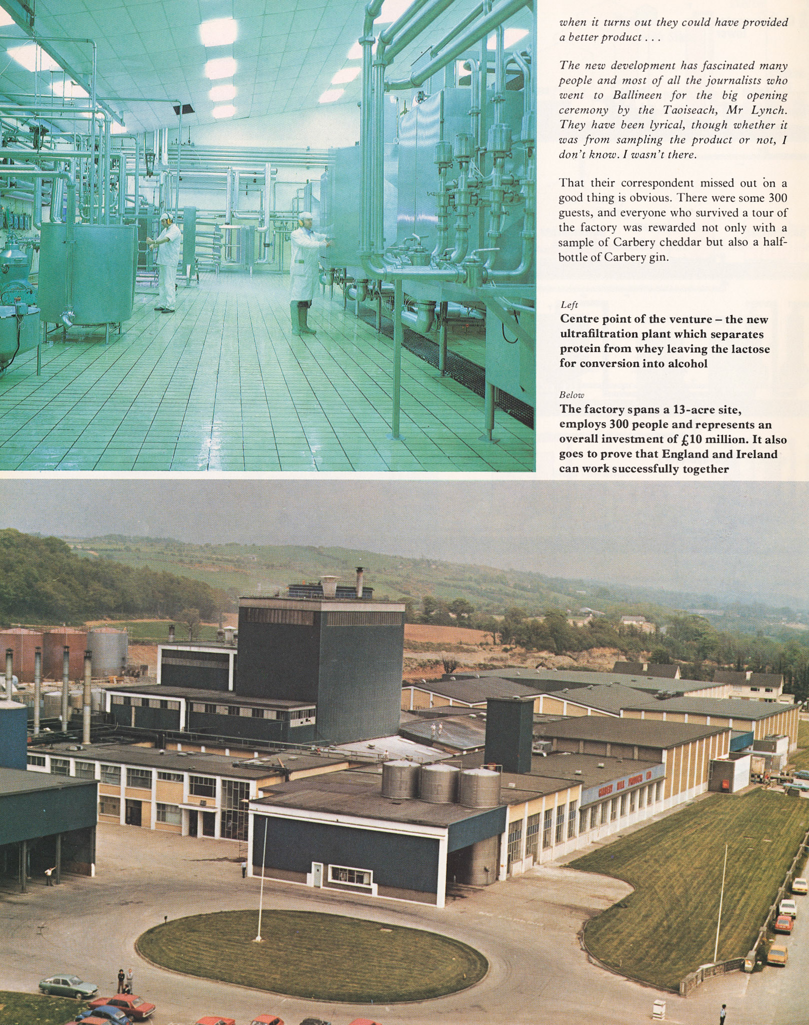1978 Carbery Milk Products starts alcohol production from whey