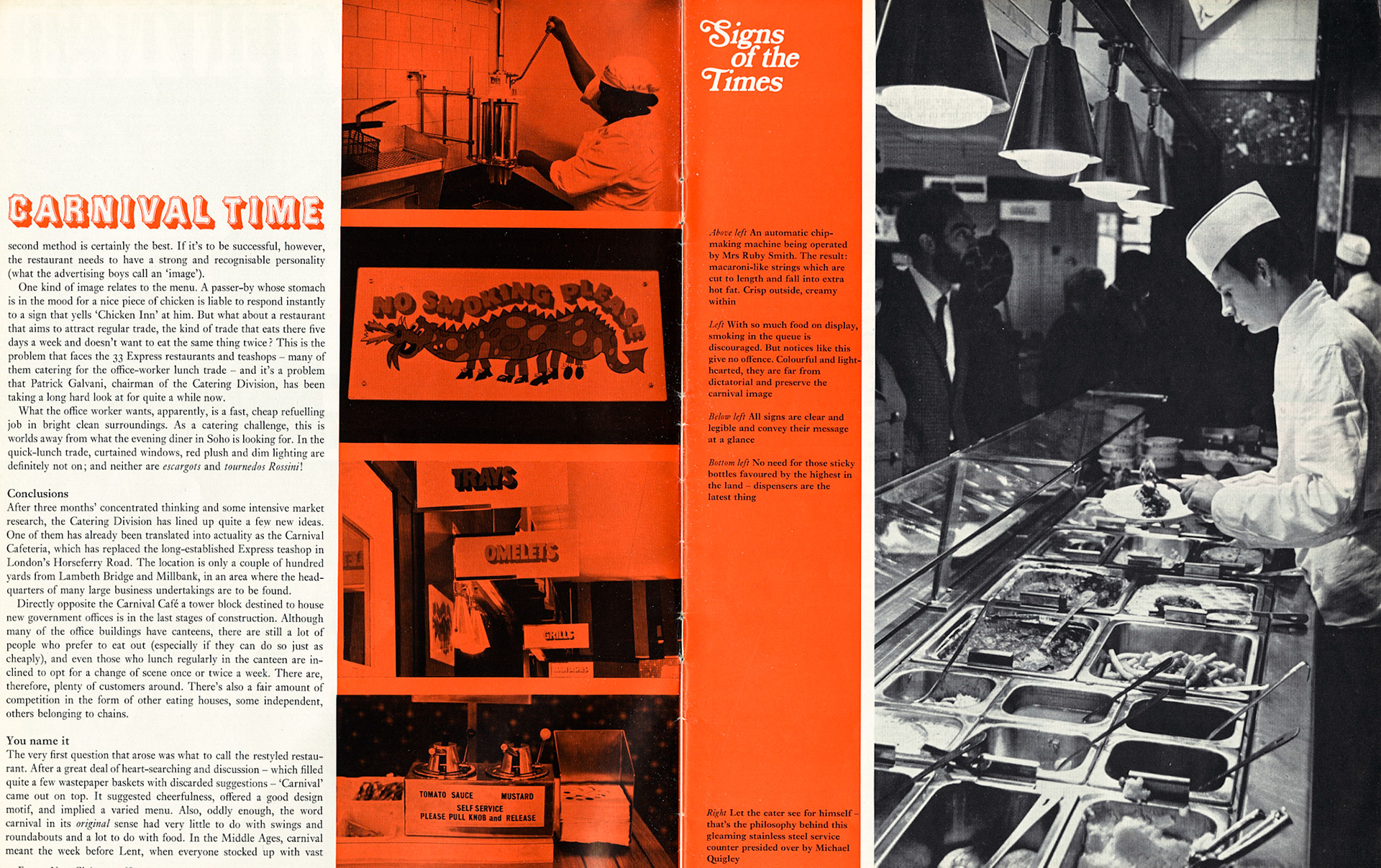 1968 Horseferry Road restaurant re-styling