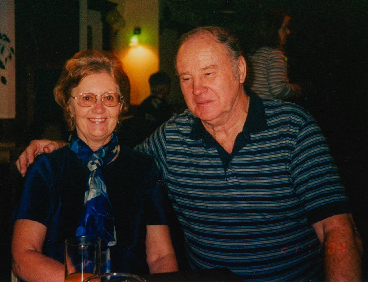 1980's Exeter. Jimmy Reid recognises Dougie Martin, on the right. (Courtesy Phillip Budd)