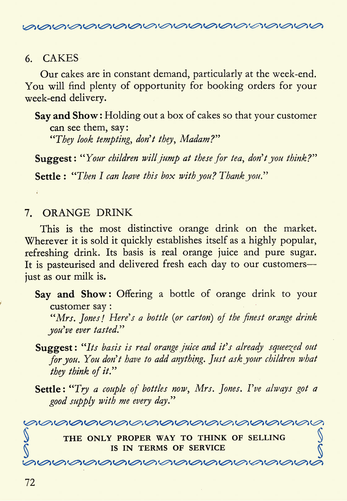 1956 Express Salesman's Manual, Fourth Edition published 1954, presented to Roger Gillard, Orpington Depot