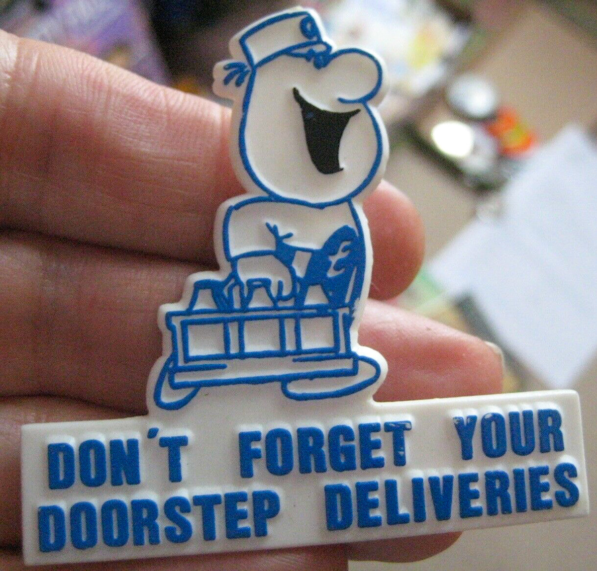1990's? Doorstep Delivery badge (Courtesy Paul Smith)