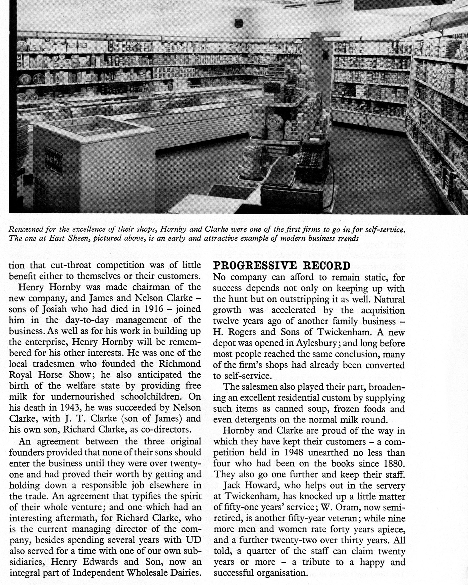 1960 History of Hornby & Clarke