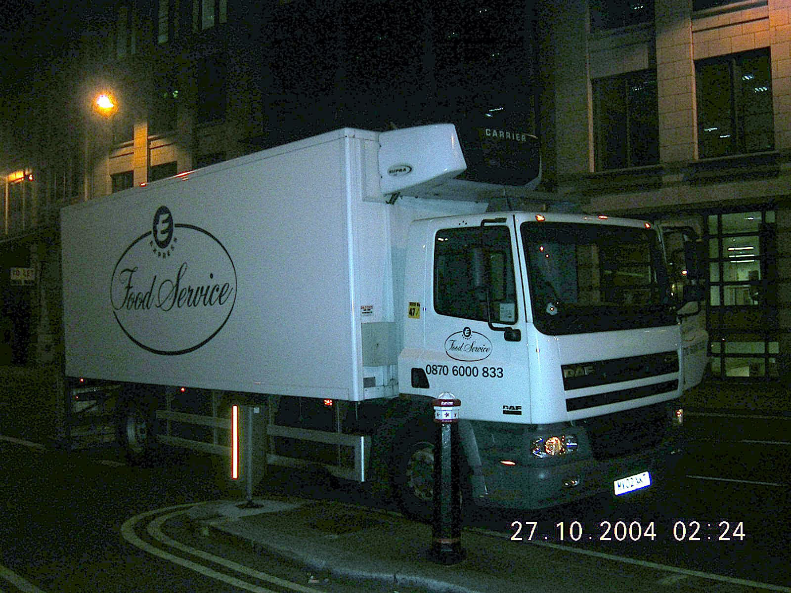 2004 Food Service delivery, in St Martin’s Le Grand near St Paul’s. Noel comments "I was based at Ruislip at the time". (Courtesy Noel Keady)