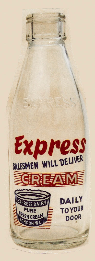 1950's? Express Milk Bottle (Courtesy Paul Luke)