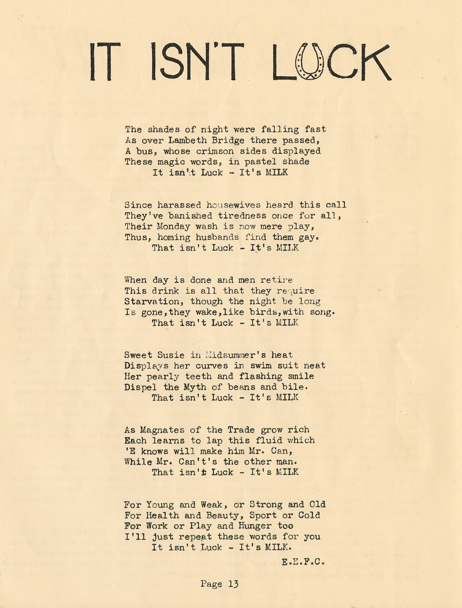 1939 'Milmarbo' in-house magazine, edition 4, published at the outbreak of WWII when staff were preparing to move to the newly constructed Thames Ditton HQ.  (Express Dairy Tales publication)