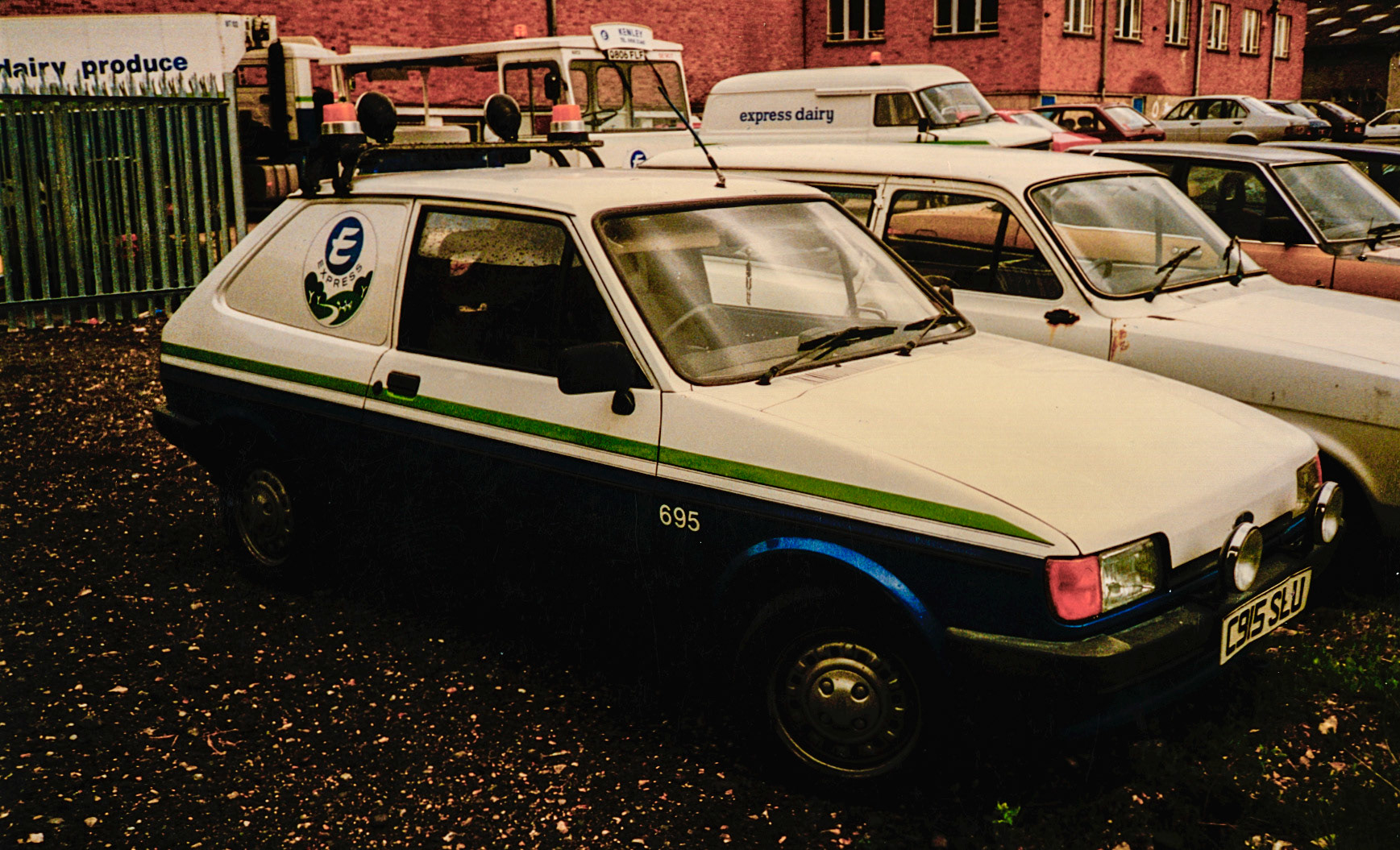 Kenley Depot Paul Batchelor comments "Ford fiesta van for service engineer and Ford transit van in background for mobile body repairs." (Courtesy Dave Fane)