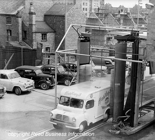 1960s Hawley's Bakeries. "When I worked at Hawley's bakeries in 1960-1969 I do recall all the electric delivery vans that Hawley's had." (Courtesy BAKERY &amp; FLOUR COMMERCIAL VEHICLES FB Group, Andy Sintome)