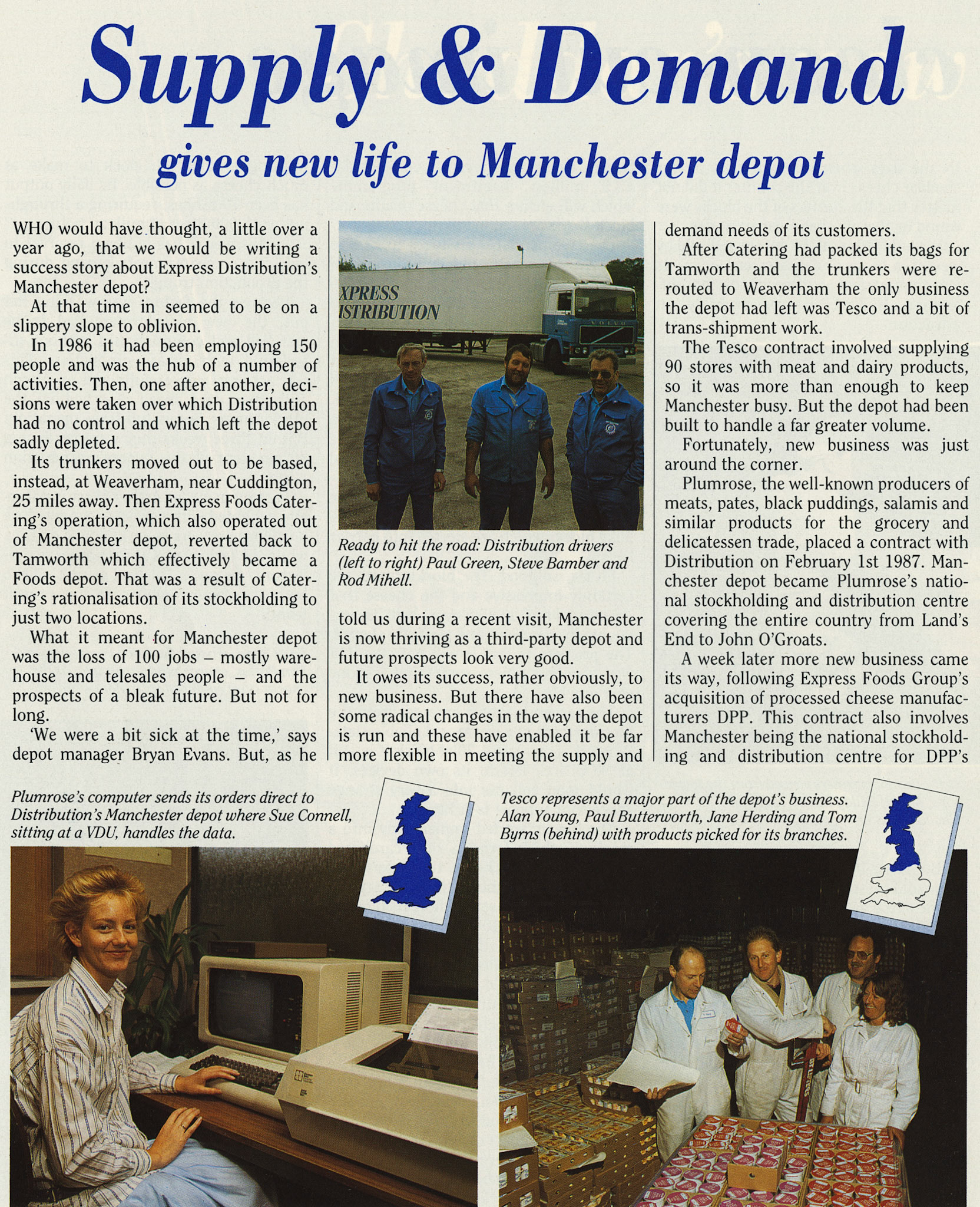 1988 Manchester Depot expansion