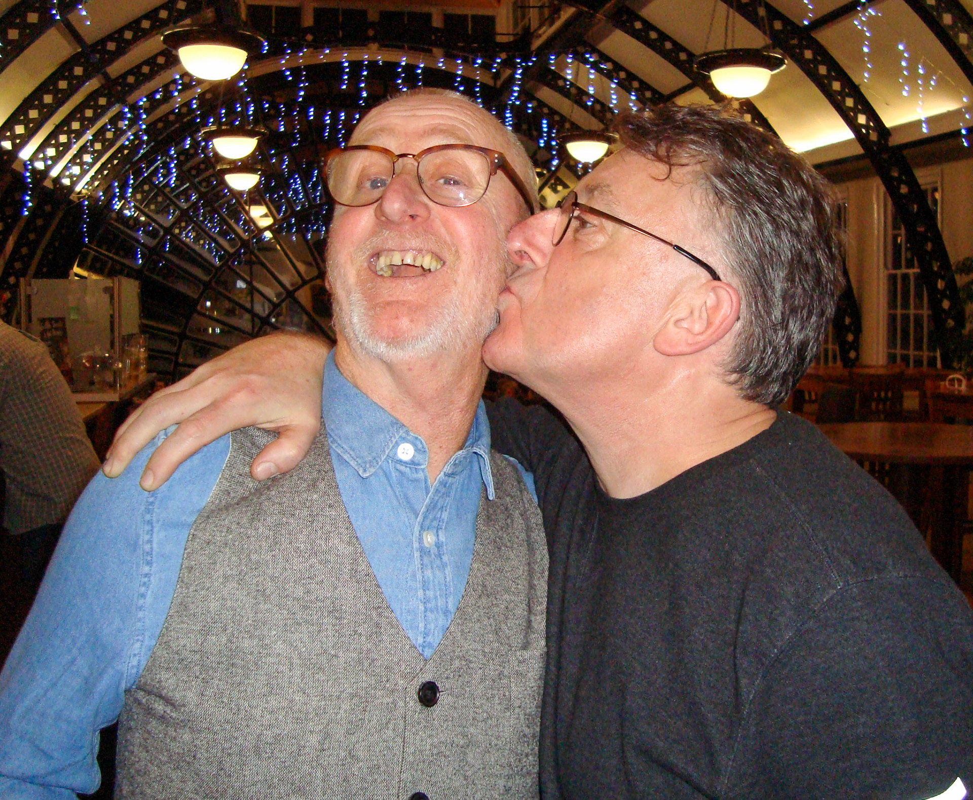 2016 Exeter Staff Reunion, The Imperial.  Terry Mayne and Jimmy Reid. (Courtesy Phillip Budd)