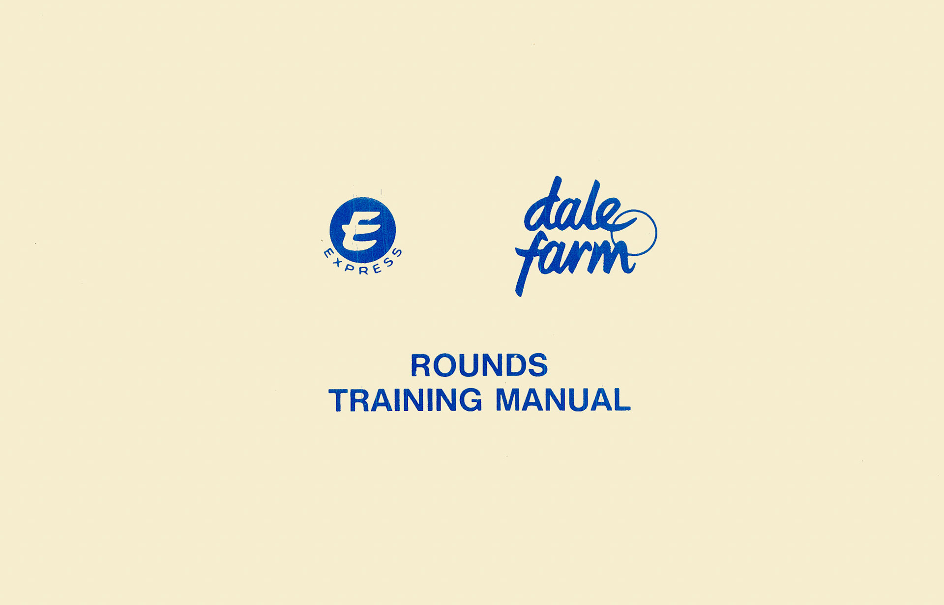 1990's Express/ Dale Farm Rounds Training Manual (Express Dairy Tales)