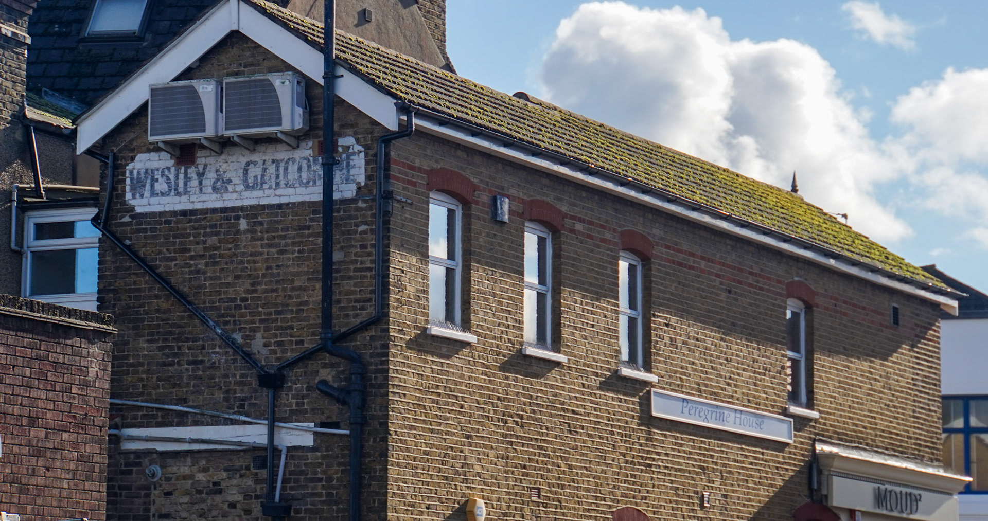 2023 Wesley &amp; Gatcombe sign, Clyde Road, Wallington SM6 8PZ