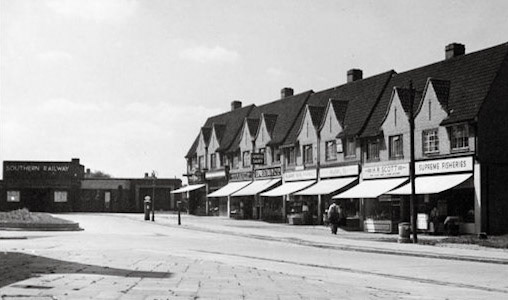 1955 Express Dairy shop at Albany Park, Sidcup (Courtesy Robin Fraser Bell)