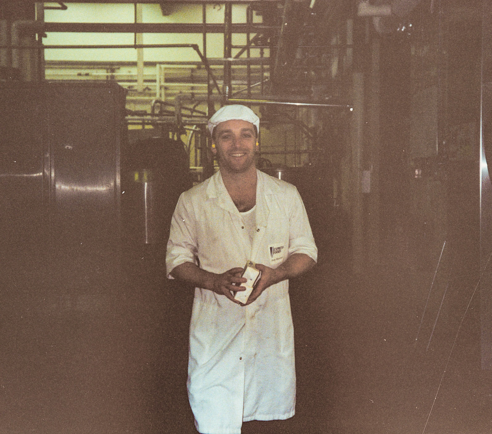 1991 Honiton, December: 'Proof of Andy Meecham working!' (Courtesy Wendy Hawker)