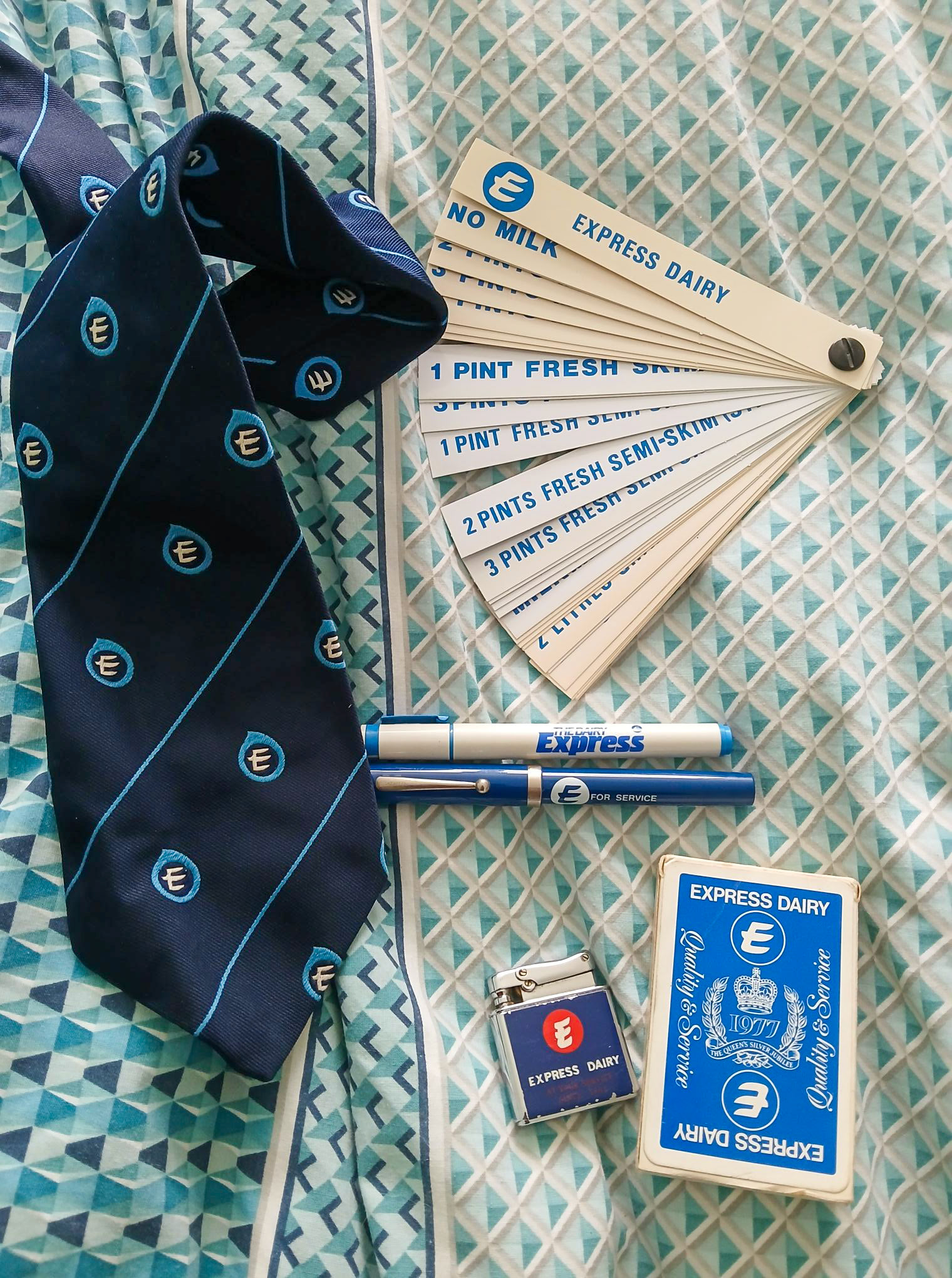 1980s? Image from Michael Mitchell, godson of John Roberts, Express Western Personnel Director. Michael comments "Cigarette lighter well used obviously!!" (Courtesy Michael Mitchell)