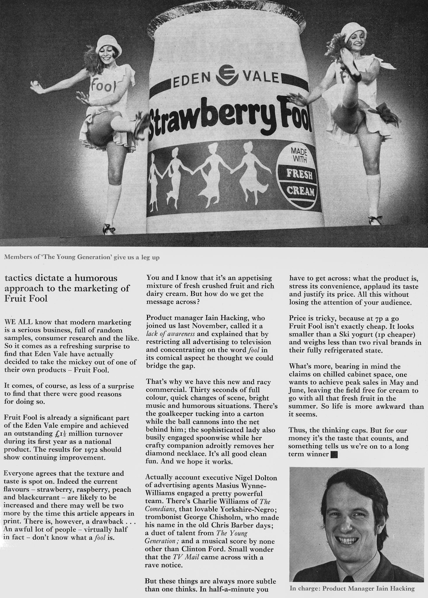 1972 Fruit Fool marketing tactics by Eden Vale. (Express News Summer)