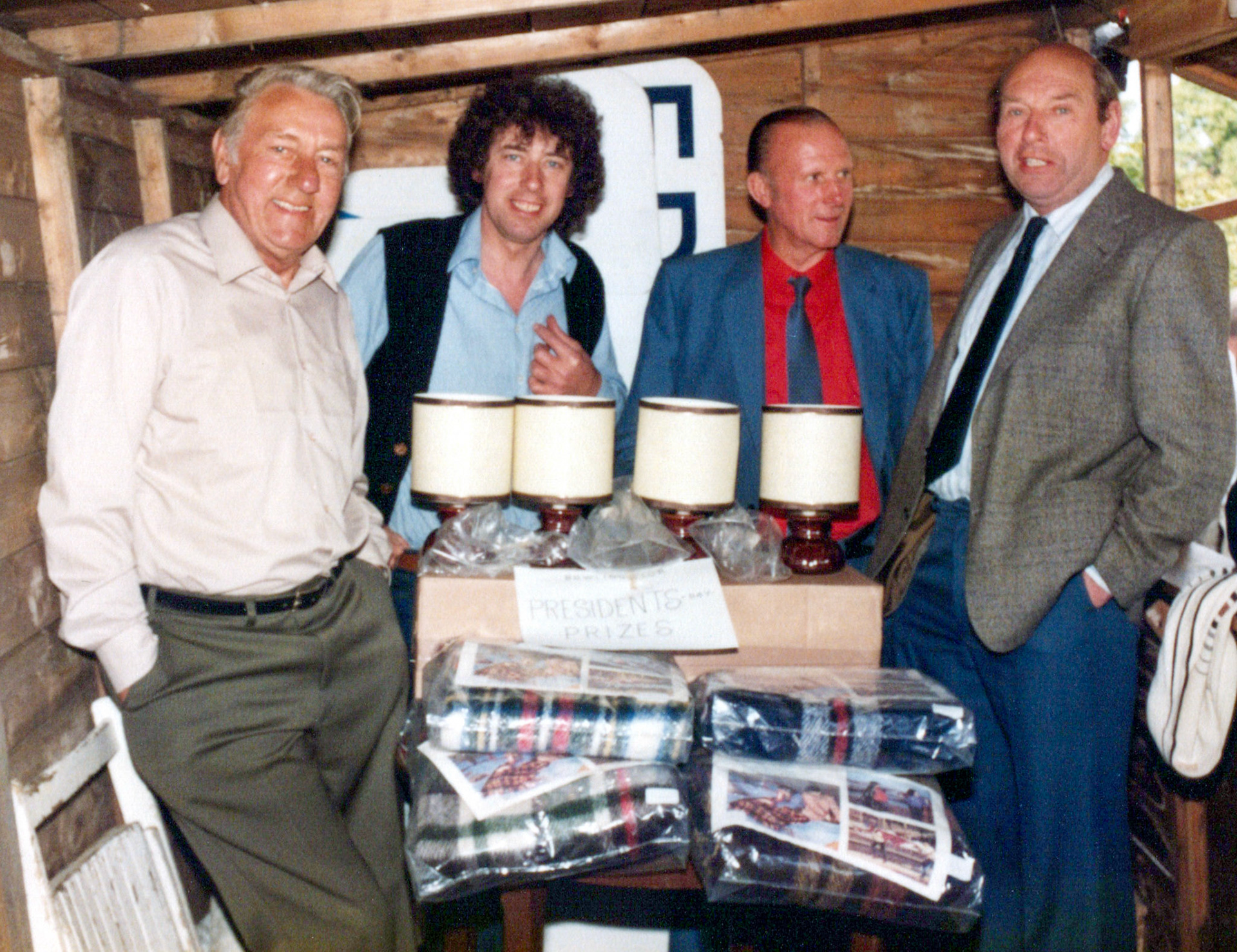1980's Minsterley Bowling Club. Lavinia Morgan comments "Tony Bishton again" (Courtesy Joe Lyons)
