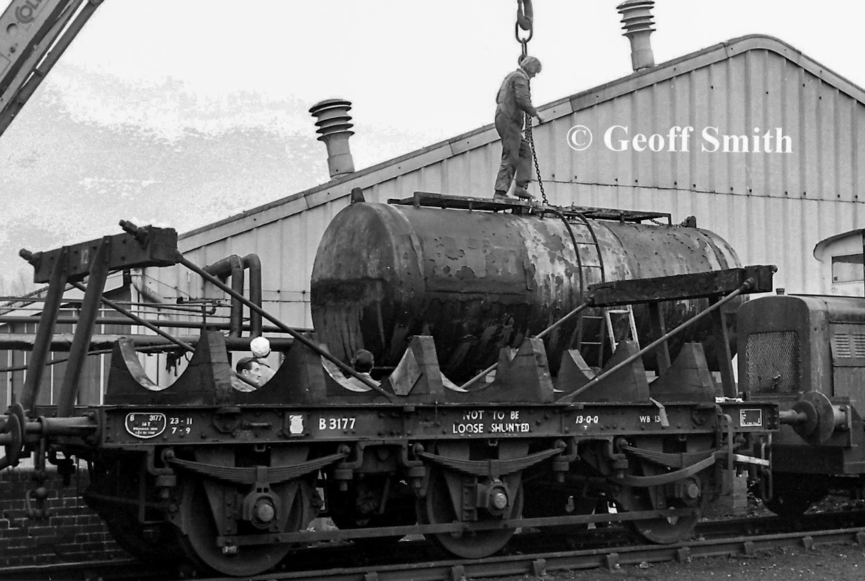 1960's South Morden, lifting tank for use as storage (Courtesy Geoff Smith, Flickr)