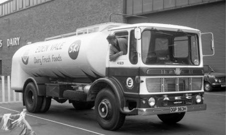 1970 Eden Vale Tanker DGP 963H AEC Mercury (Ergo) at South Ruislip. (Courtesy NA3T/Michael Aldread)