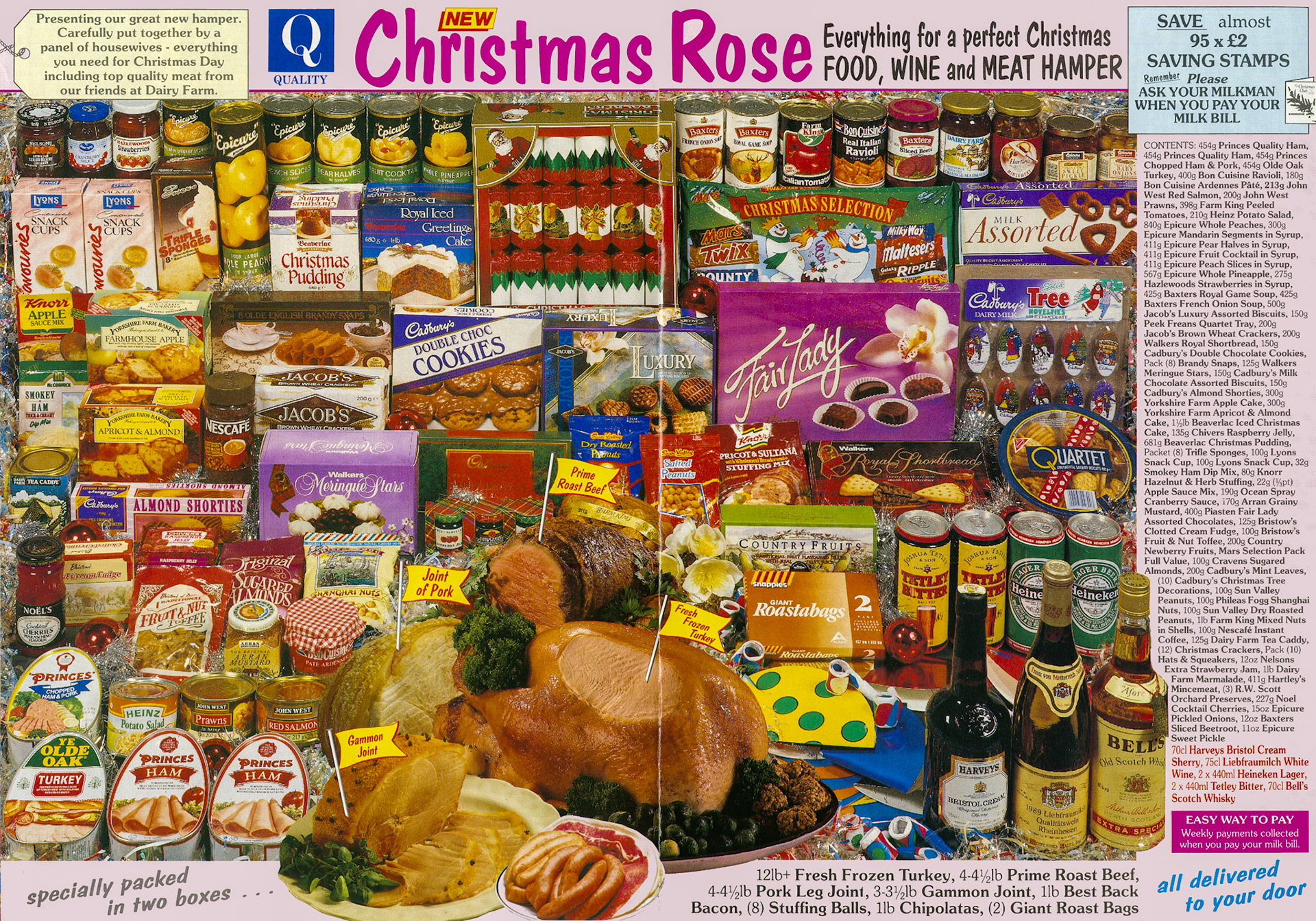 1992 Christmas Hampers leaflet (Courtesy Paul Luke)