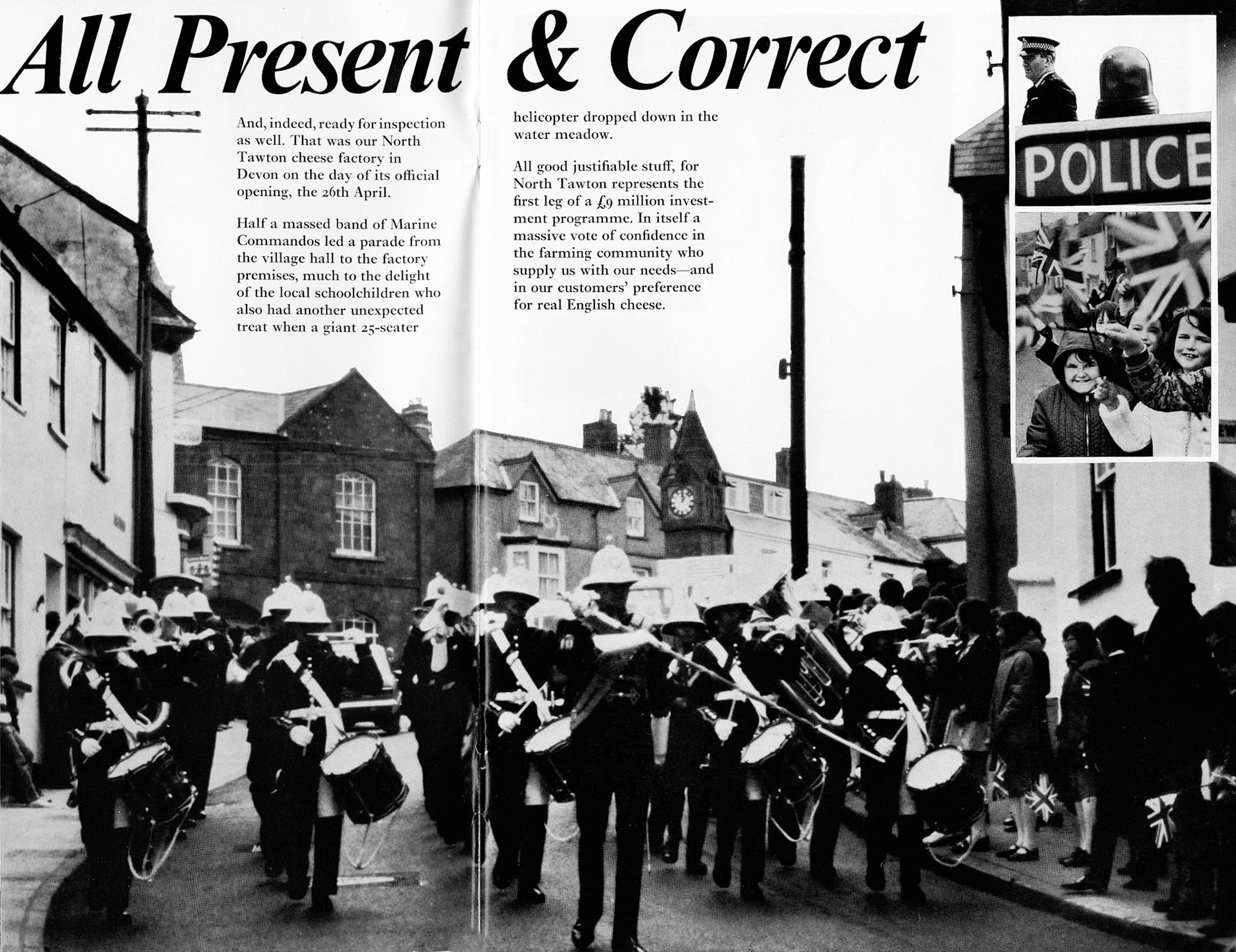 1974 Official opening of North Tawton