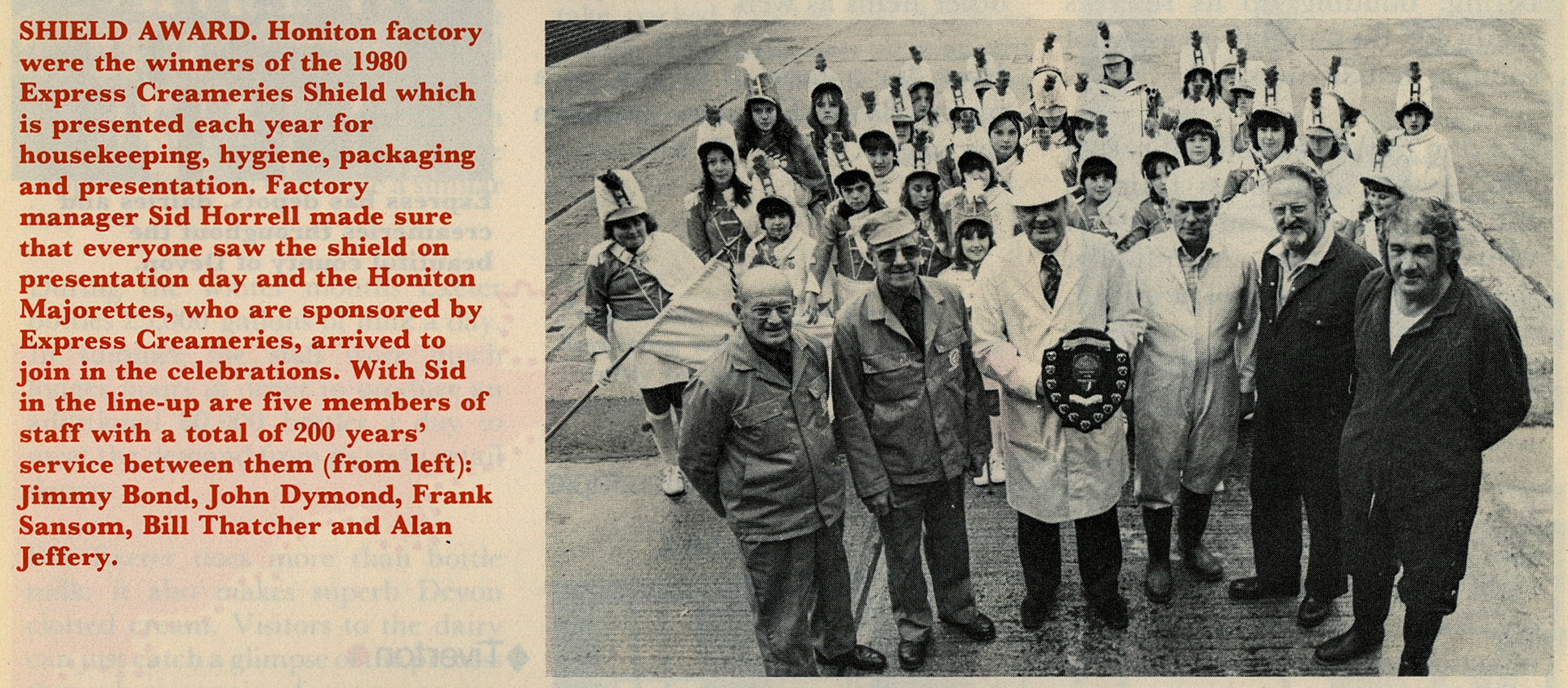 1981 Honiton Creameries Shield